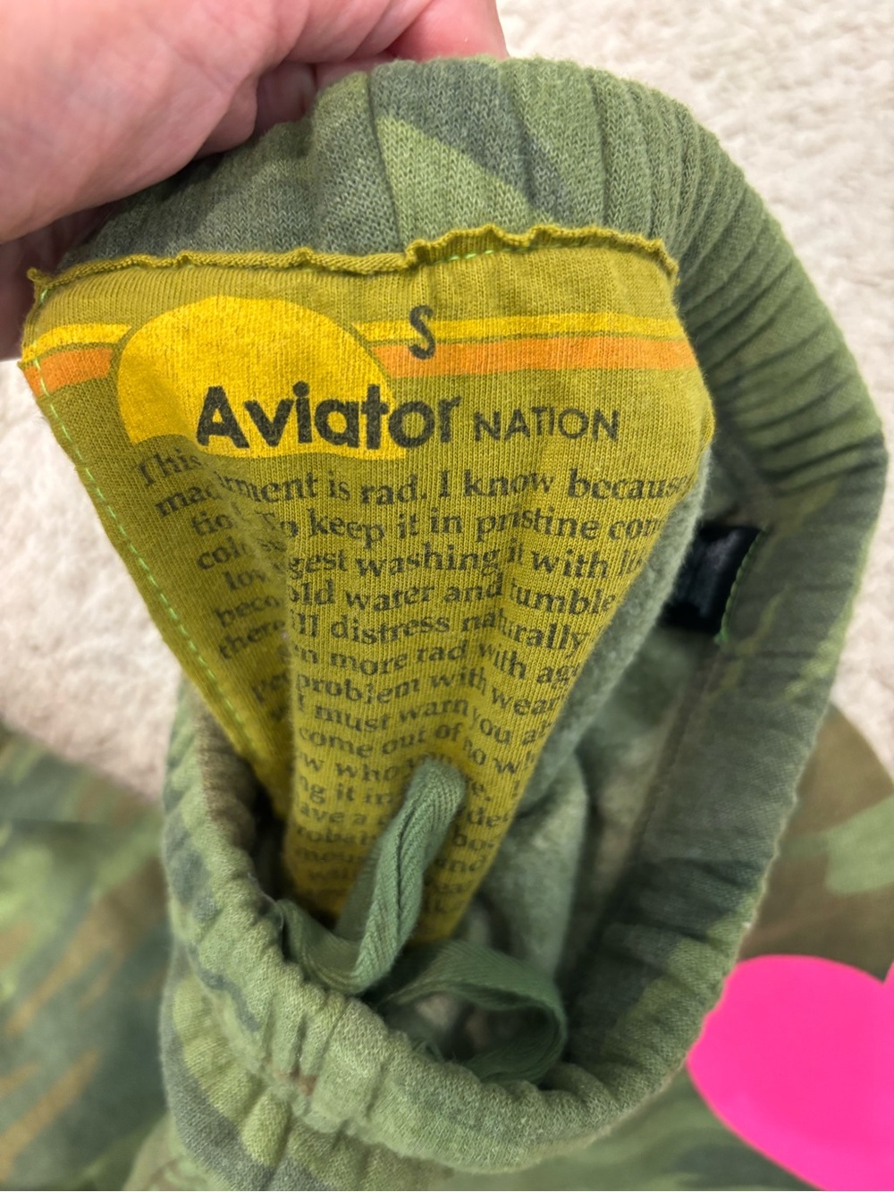 Aviator Nation heart camo/neon pink SET - Picture 3 of 3